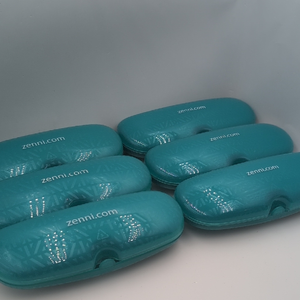 Zenni Teal Eyeglass Cases Set of 6
